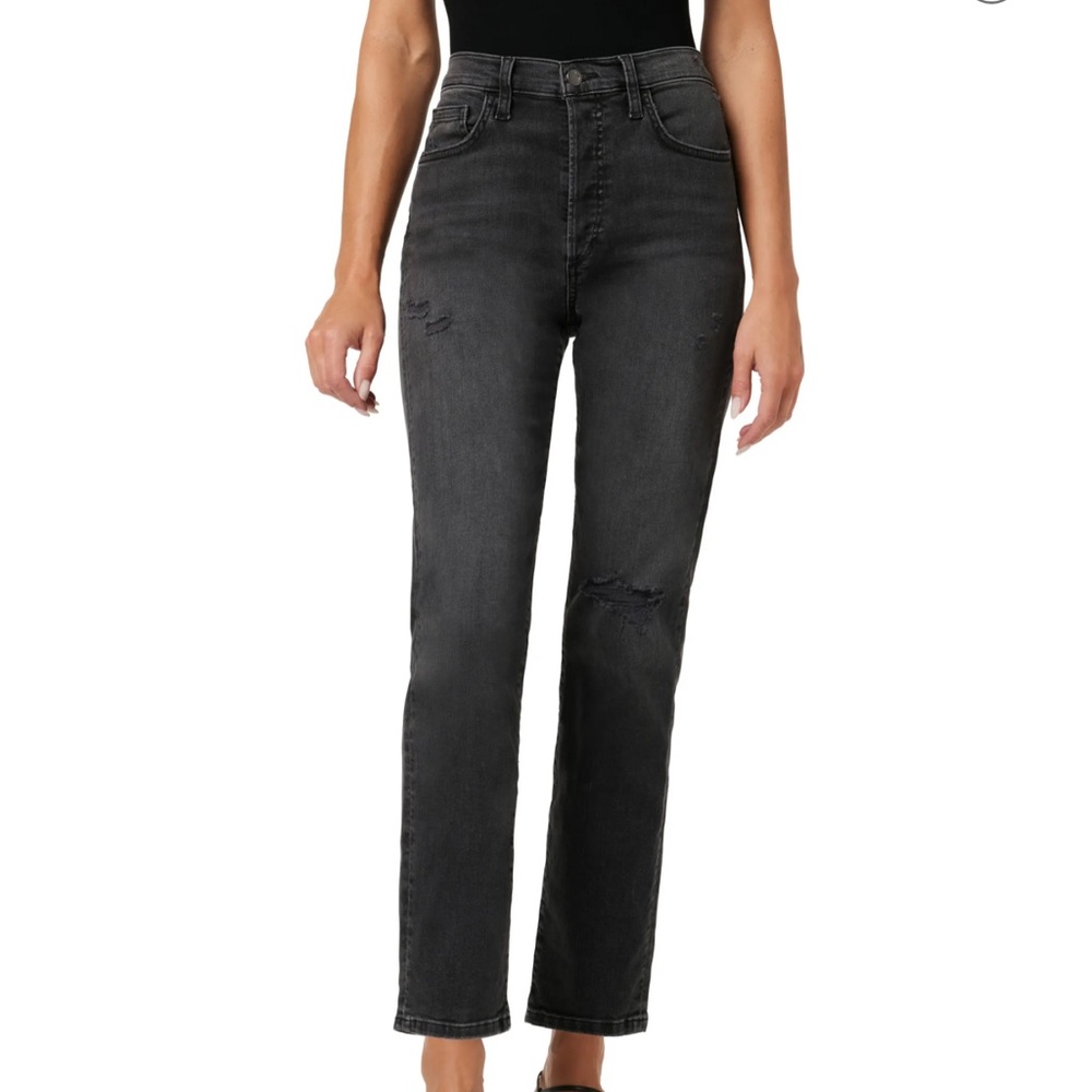 Joe's Jeans Women's Straight Leg Jeans in Washed Black